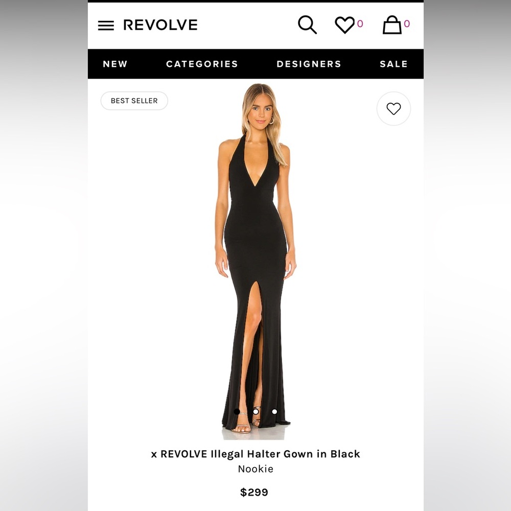 REVOLVE Halter Dress NWT